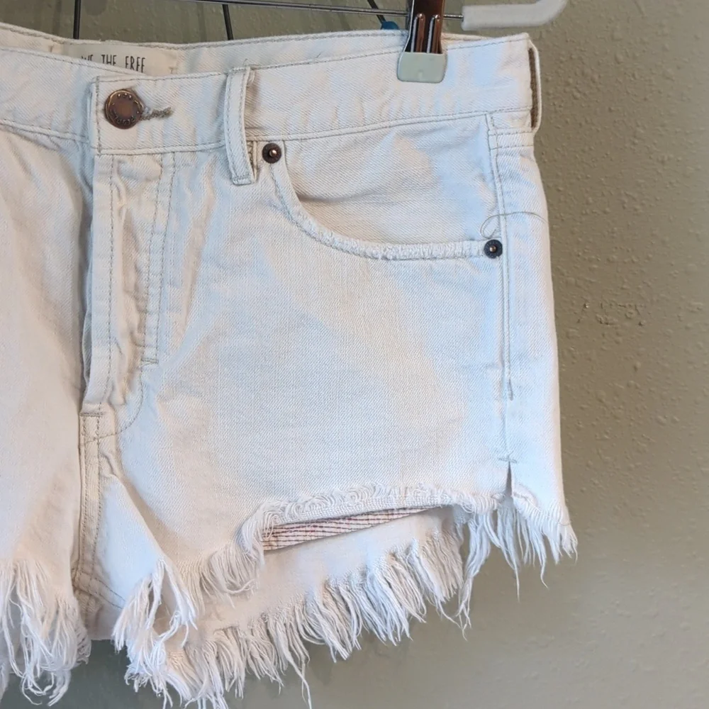 Festival Free People we the free soft relaxed framed raw Fringe Hem